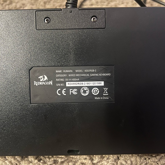 K552 Mechanical Gaming Keyboard - Picture 8 of 10